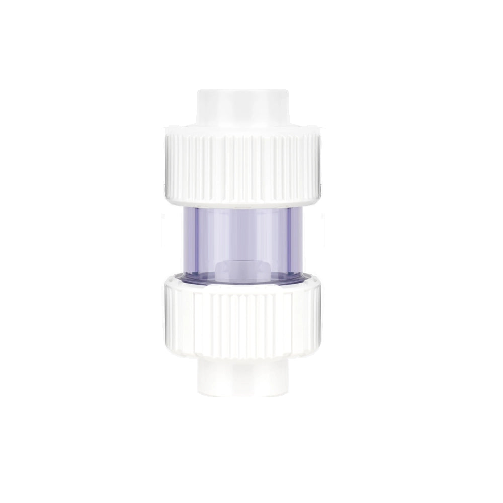 Aquariumline PVC Check Valve bianca ad incollaggio Ø25mm - valvola di non ritorno a clapet