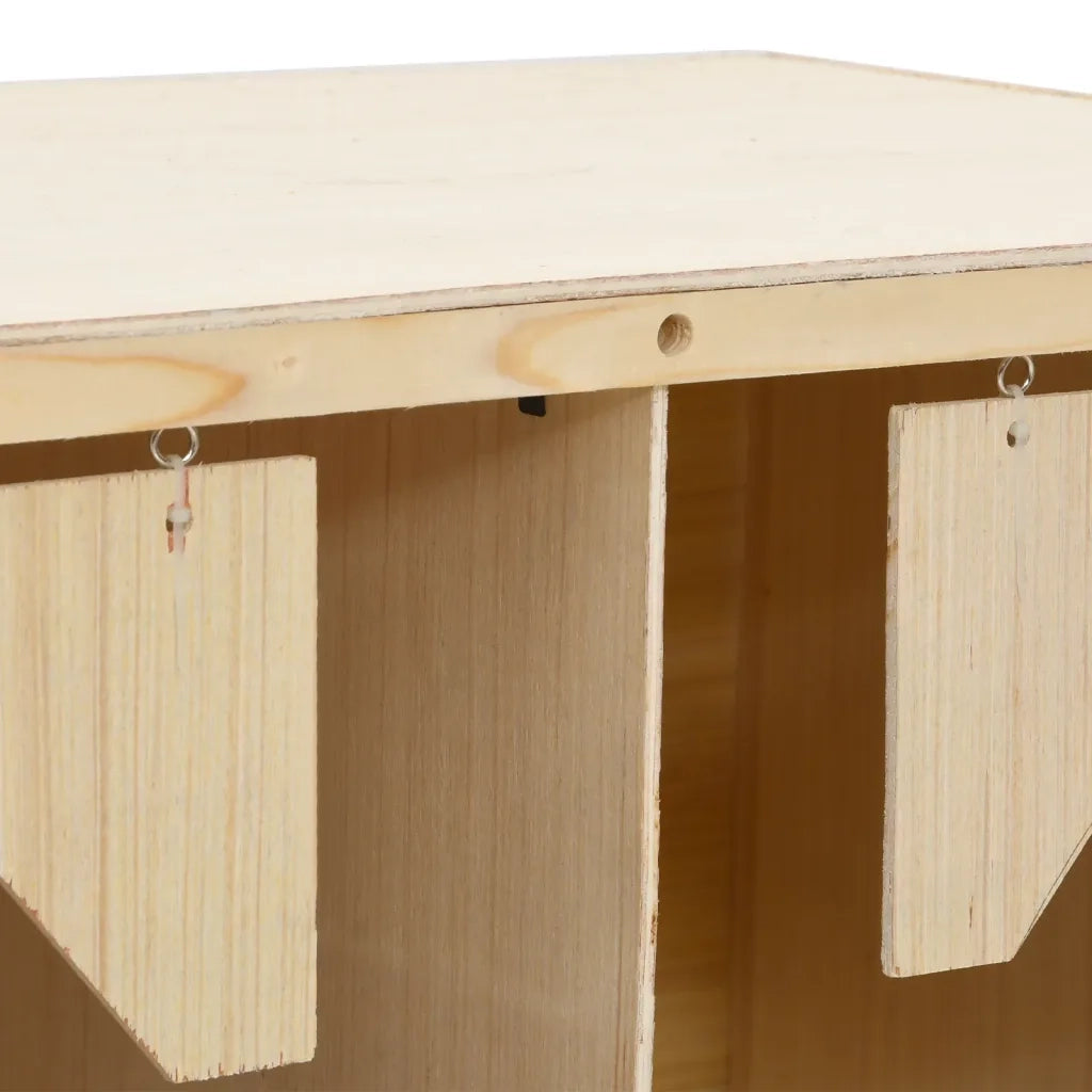 Casetta Cova per Galline 4 Scomparti 106x40x45 cm Legno di Pino 170658