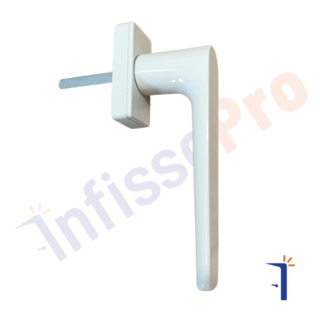 Maniglia martellina Master italy Karma A3100 per infissi scorrevoli e battenti Sporgenza quadro: 46 mm, Colore: BIANCO RAL 9010