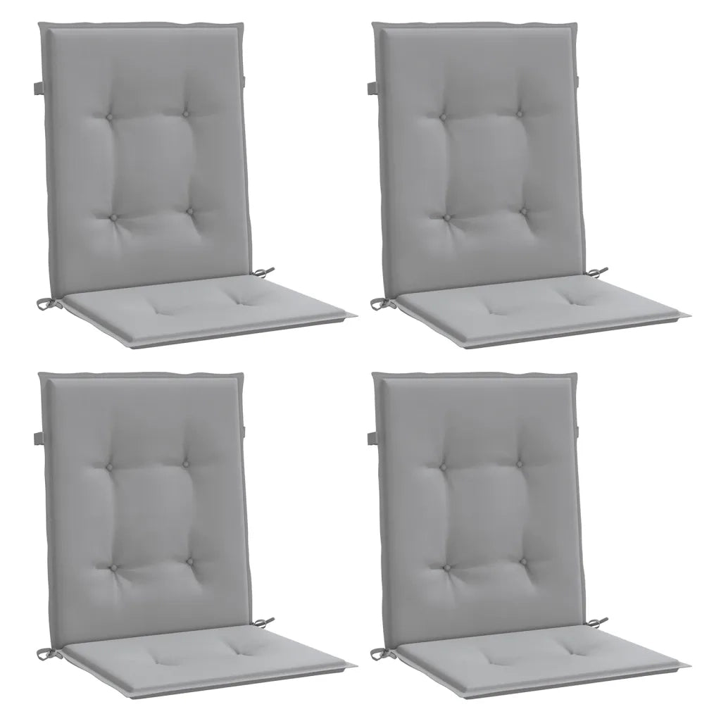 Cuscini per Sedia 4 pz Grigi in Tessuto Oxford 47551