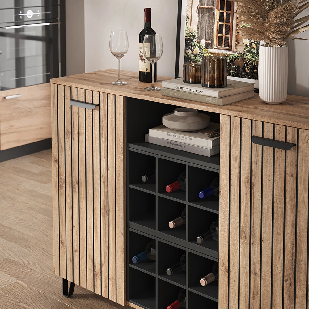 Vicco Credenza Marrone 38 x 100 cm con 2 porte