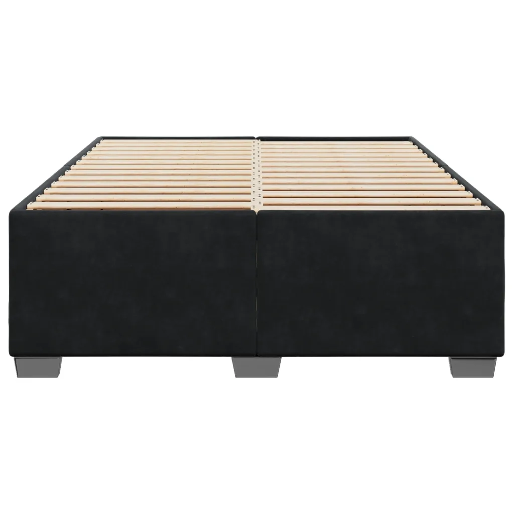 Giroletto senza Materasso Nero 140x200 cm in Velluto 3284639