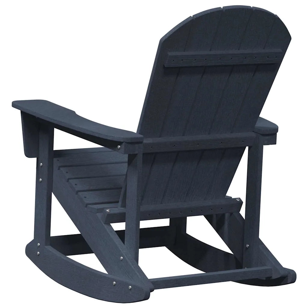 Sdraio Rocking Adirondack 2 pcs Blu navy HDPE 3335835