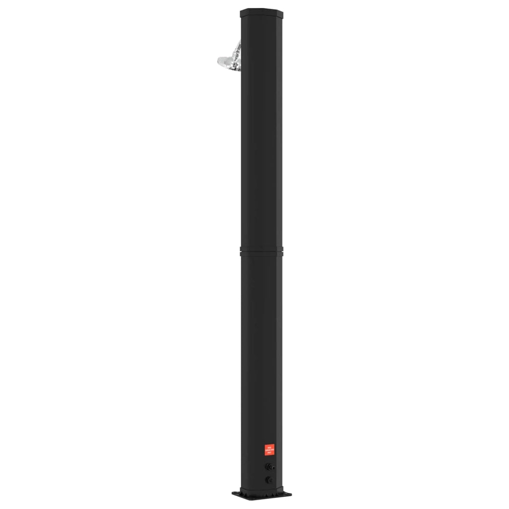 Doccia solare con testa doccia e rubinetto Nero 42039812