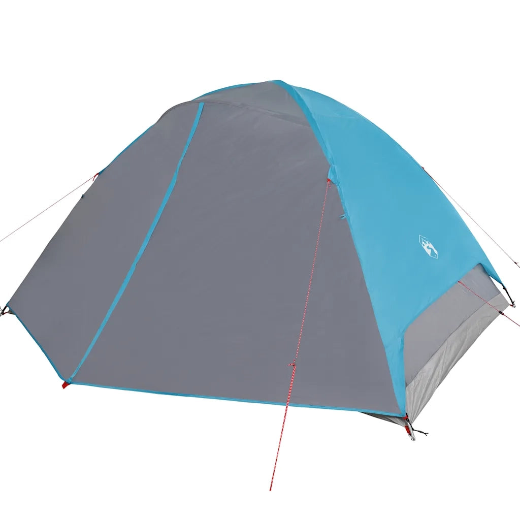 Tenda da Campeggio a Cupola per 6 Persone-Tenda per Escursionismo Blu Impermeabile