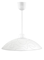 Lampada a sospensione Candellux Malibu bianca Ø40 E27