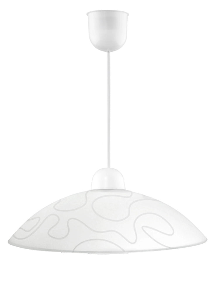 Lampada a sospensione Candellux Malibu bianca Ø40 E27