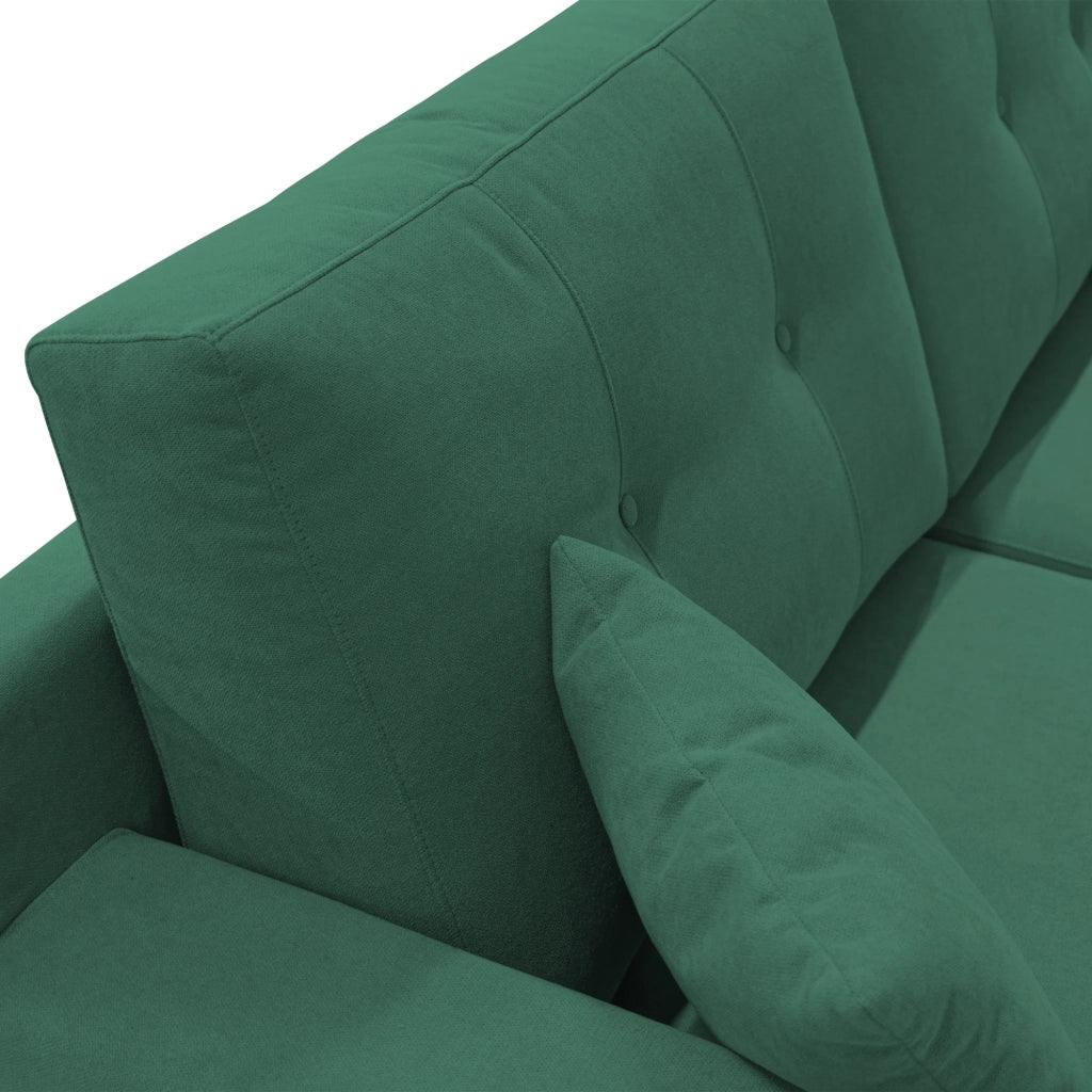 Danish Divano moderno in tessuto morbido impermeabile T02 146 cm verde