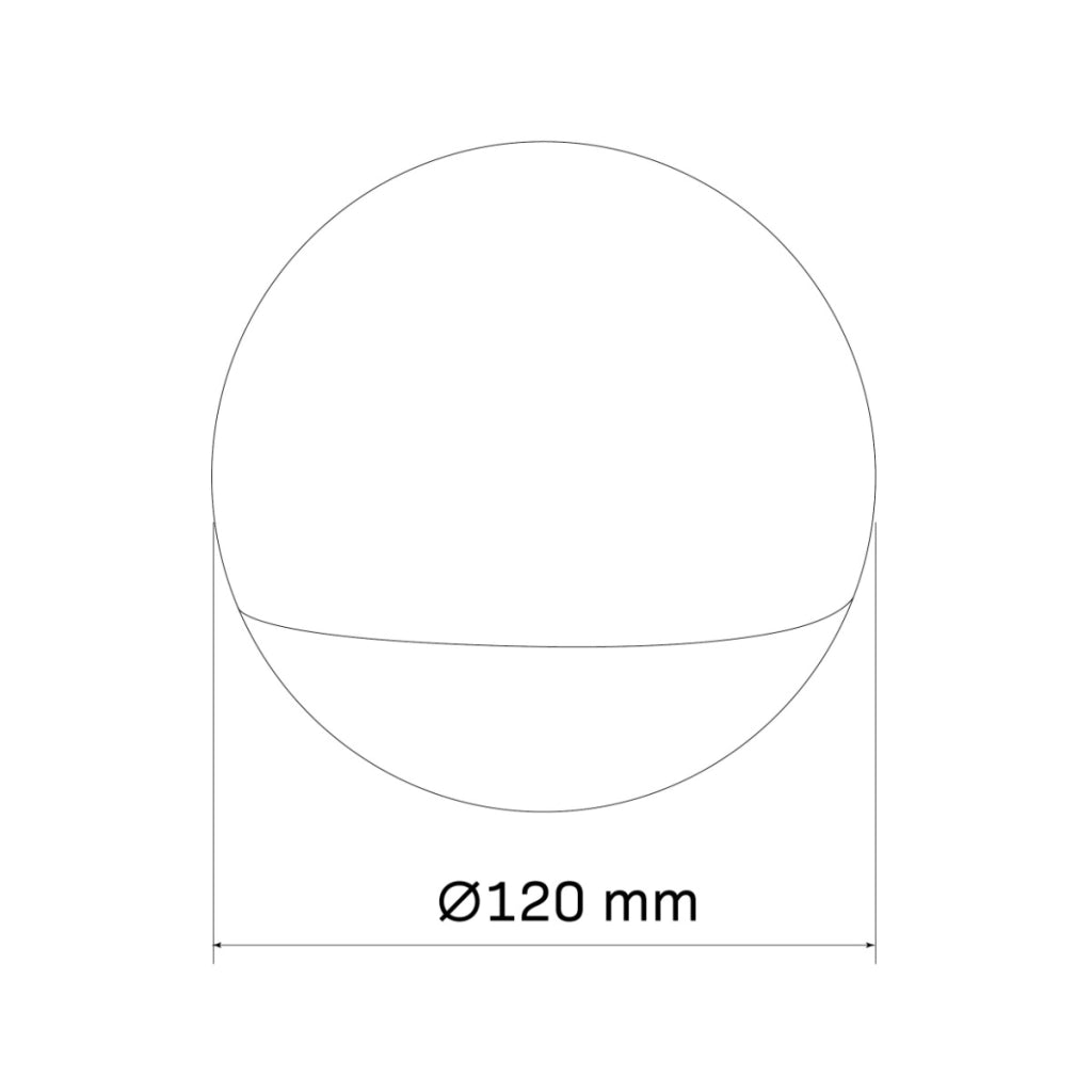 Lampada tavolo sfera arcobaleno LED RGB dimmer USB Polux