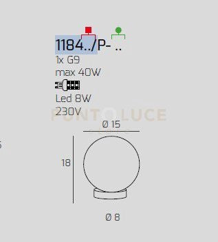 LUMETTO CROMO 1 LUCE VETRO BRONZO 1184CR-P-BR