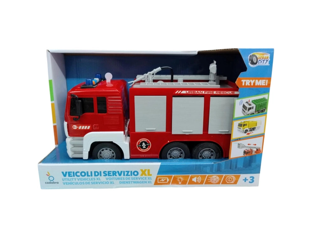 Camion dei pompieri con luci e suoni, ,Cadabra,Eta 3+