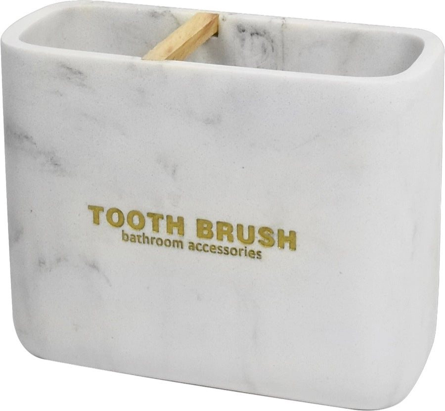 MAURY'S MARBLE PORTA SPAZZOLINI DA BAGNO EFFETTO MARMO