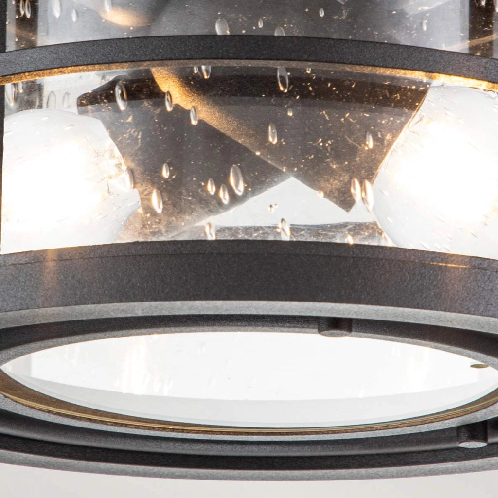 Plafoniera esterna nera 2xE27 40W IP44 Feiss Lighthouse