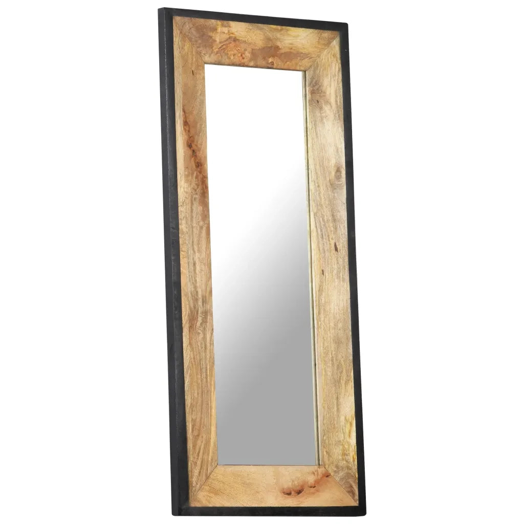 Specchio 110x50 cm in Legno Massello di Mango 321631