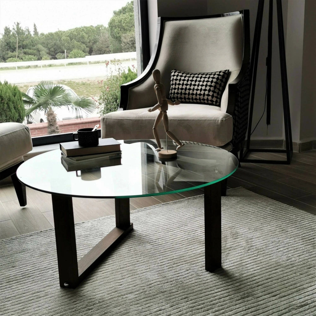 Ragia, Tavolino da Salotto Portariviste, 80x80x41h cm Marrone Noce