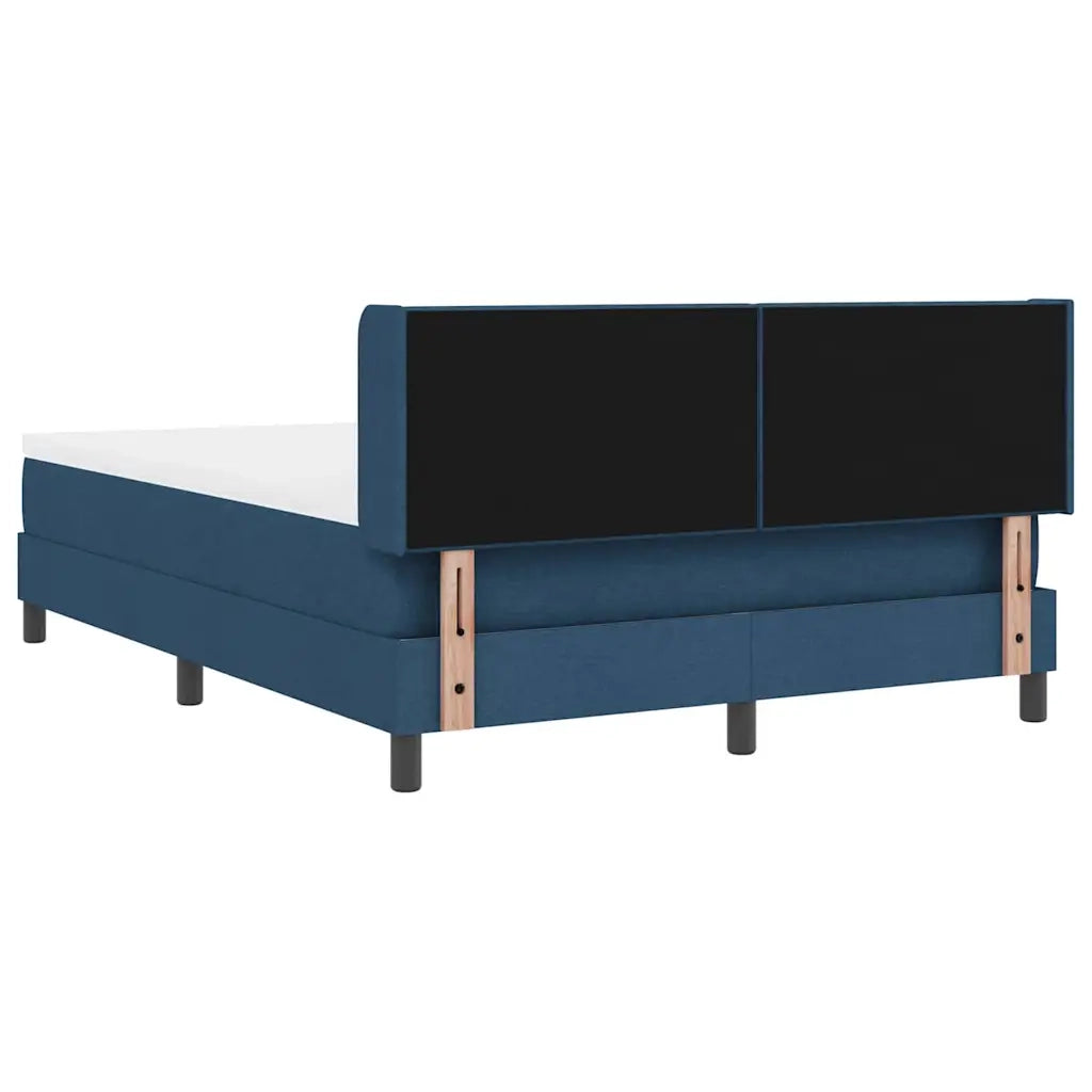 Letto a molle con testiera Blu 200 x 140 cm Tessuto 3341110