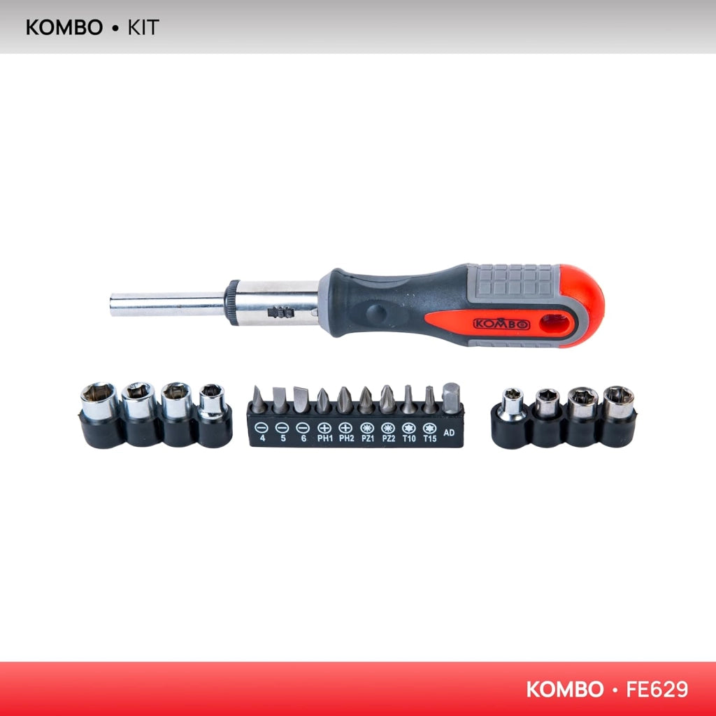 Giravite a Cricchetto con Set 22 Punte Standard Phillips