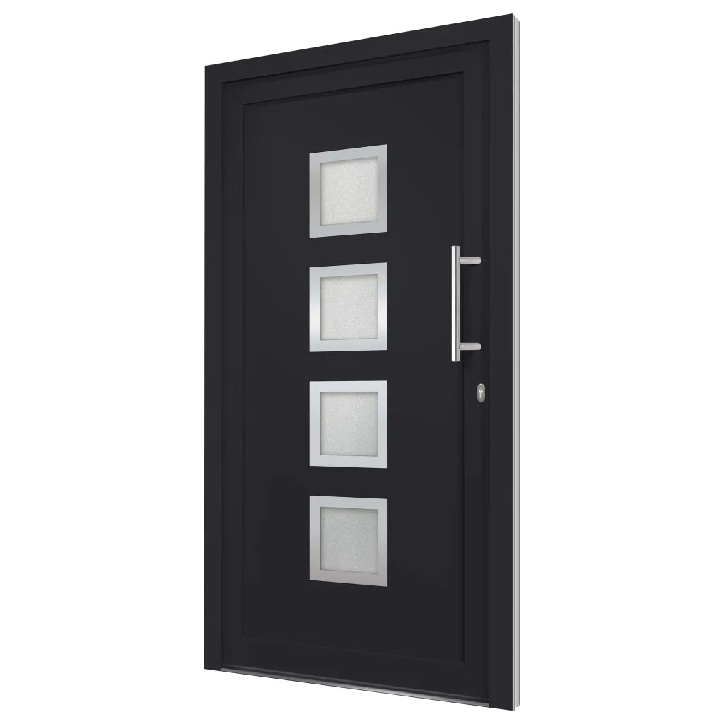 Porta di Ingresso Antracite 98x190 cm 279194