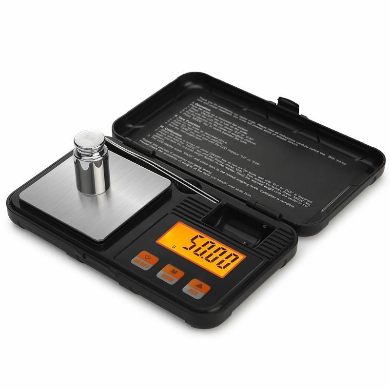 Bilancia bilancino di precisione con display digitale pesa da 0.001 a 50g