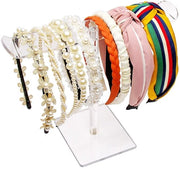 Organizzatore di accessori capelli a cristallo trasparente per ragazze standard