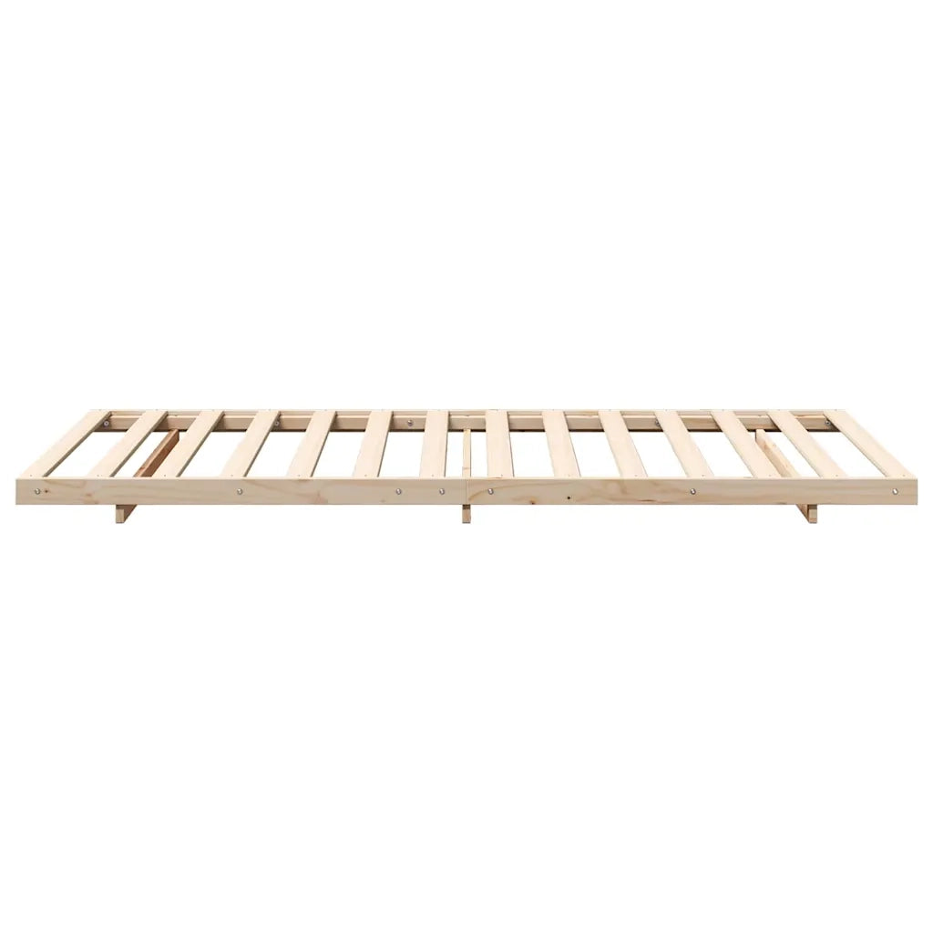 Struttura del letto Marrone 90 x 200 cm Pino massello 873088
