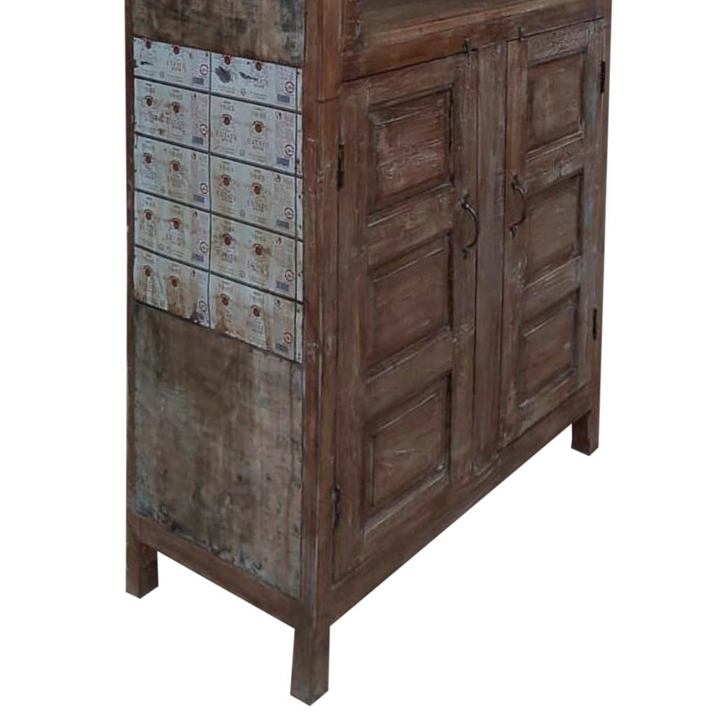 Libreria in legno marrone 107x42x213h