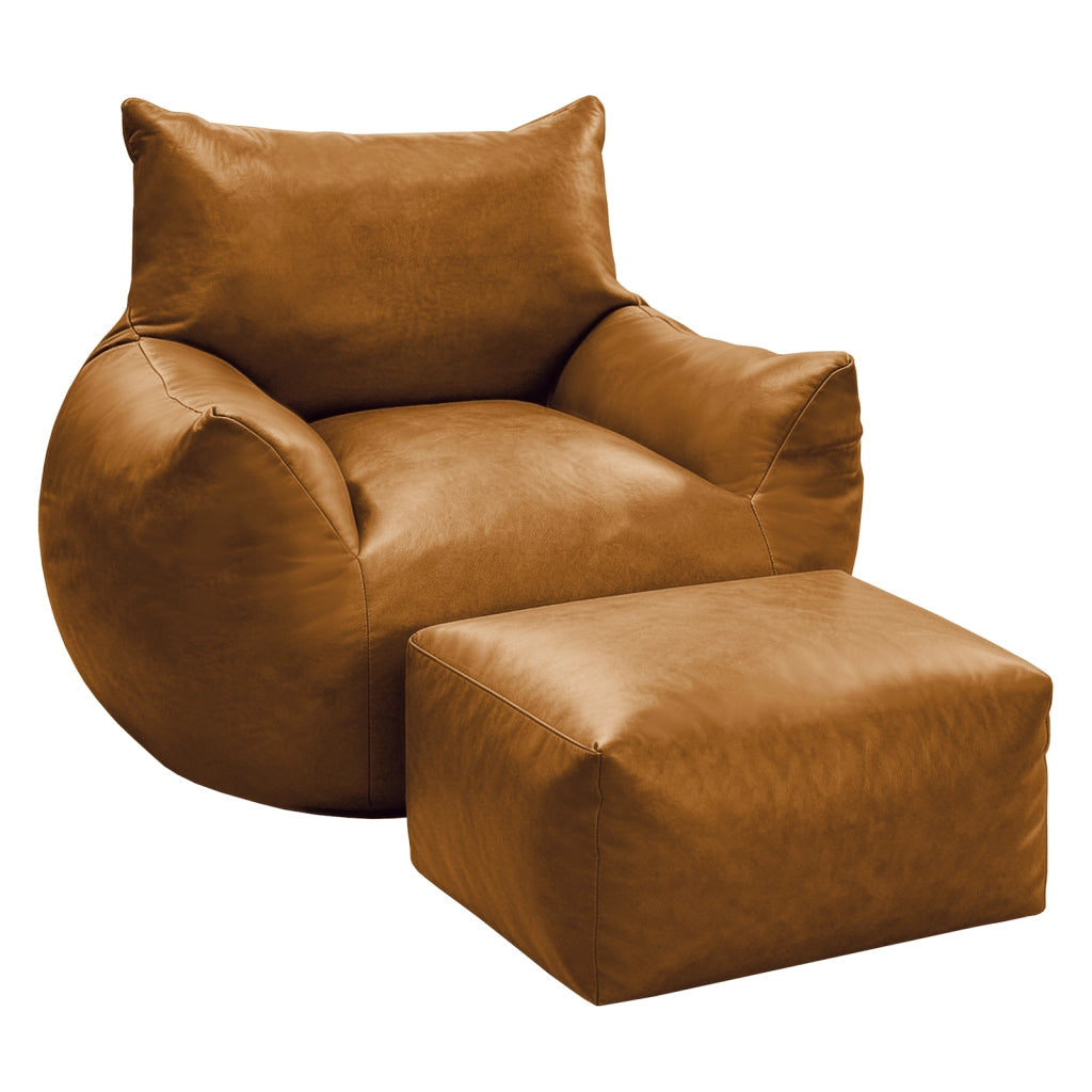 POLTRONA SACCO Oversize in tessuto tecnico Marrone