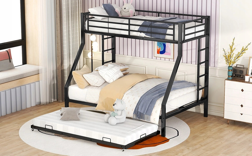 Letto a castello 90x140x200 cm - Xylo - metallo nero