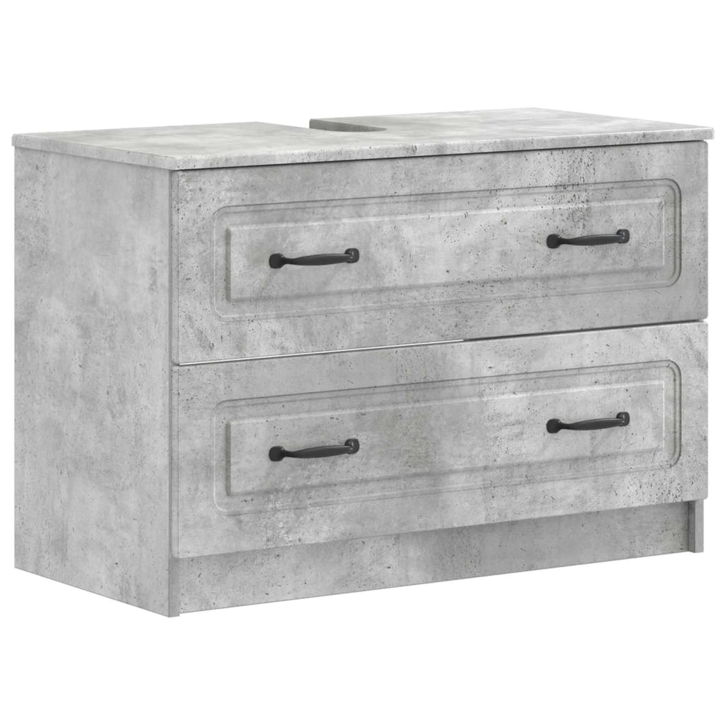 Set di Armadi da Bagno da 2 Pezzi UTRECHT Grigio Cemento 3417732