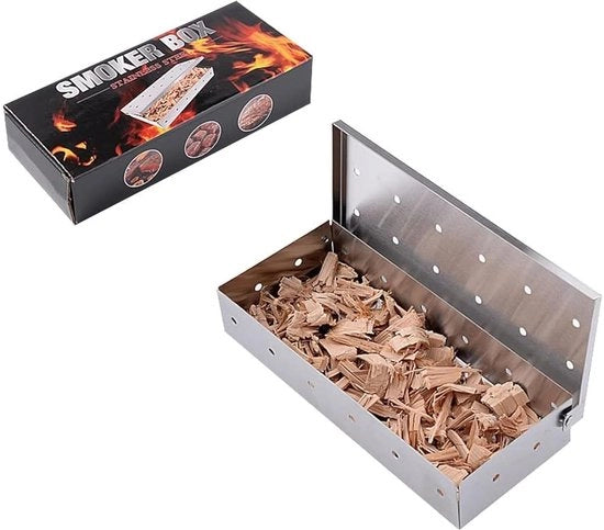 Griglia per BBQ in acciaio inossidabile Rookbox per forno a legna - Rookbox per griglia a gas - barbecue a carbone e a gas