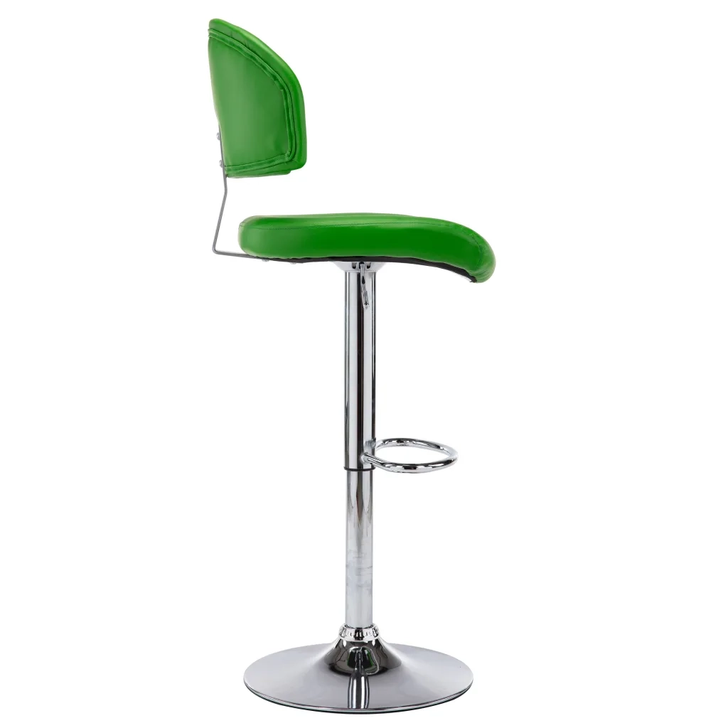 Sgabello da Bar Verde in Similpelle 249655