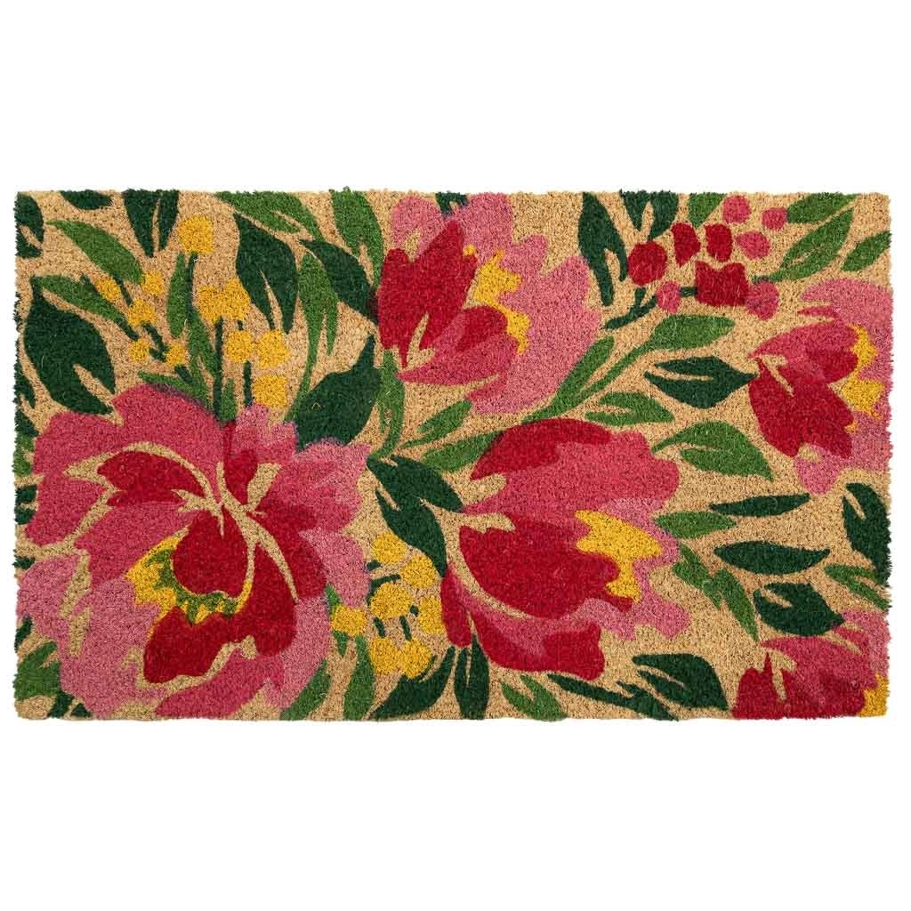 Zerbino in PVC stampato rosa 45x75