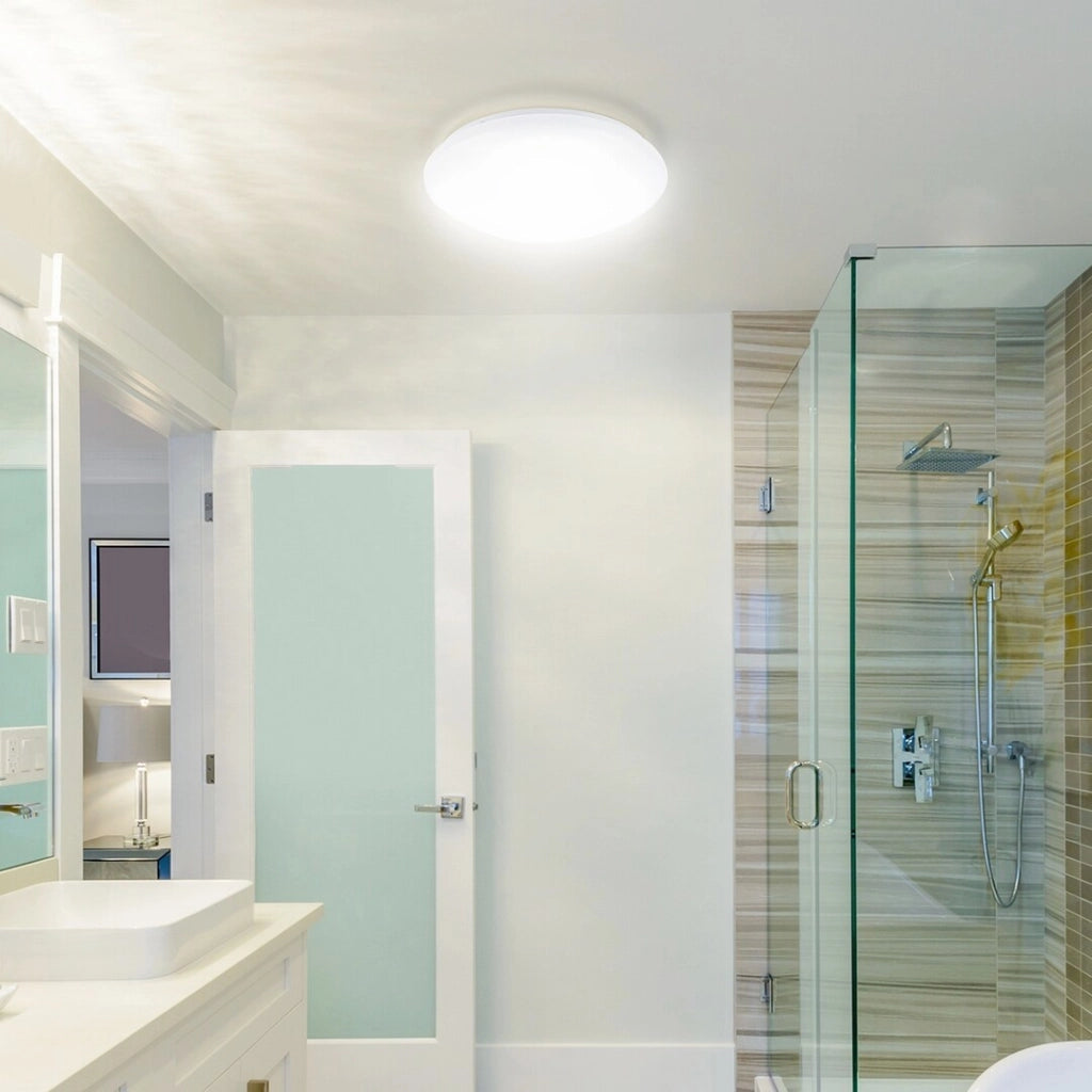 Plafoniera bagno LED Rabalux Lucas 33cm 18W bianca