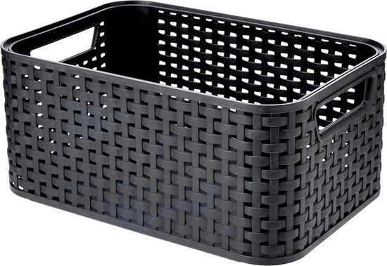 Cassa porta oggetti piccola antracite - stile e pratica