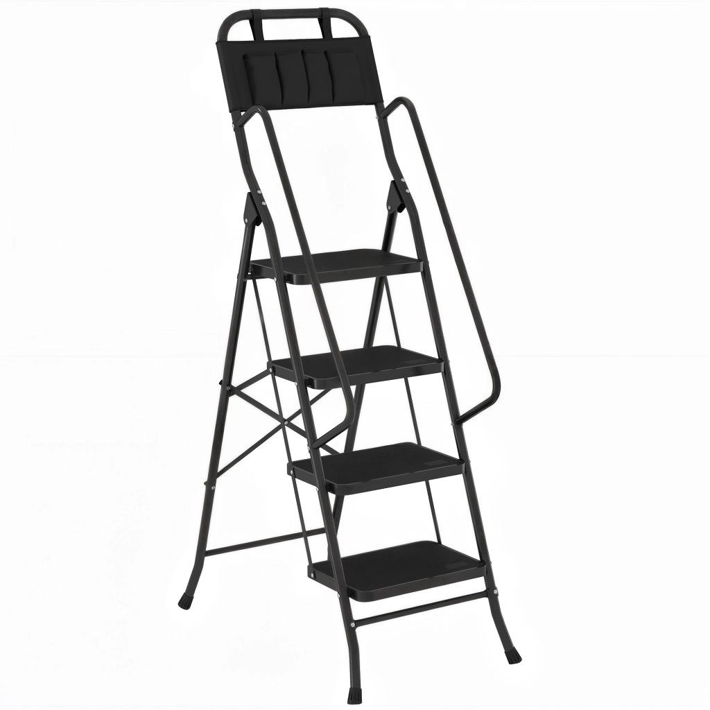 Scala a Libretto 4 Gradini con Borsa Attrezzi ¨C zephmum ¨C Nero