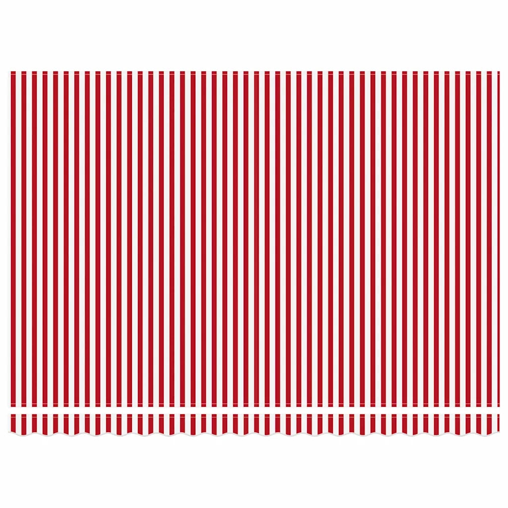 Tenda Retrattile Rosso e Bianco 450 × 350 cm 3331100