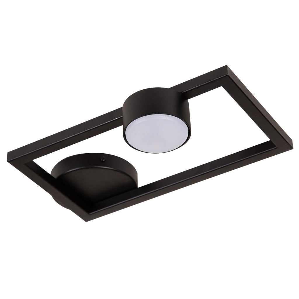 Plafoniera rettangolare nera 1xGX53 12W Frame Sigma