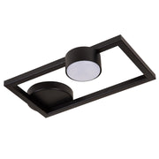 Plafoniera rettangolare nera 1xGX53 12W Frame Sigma