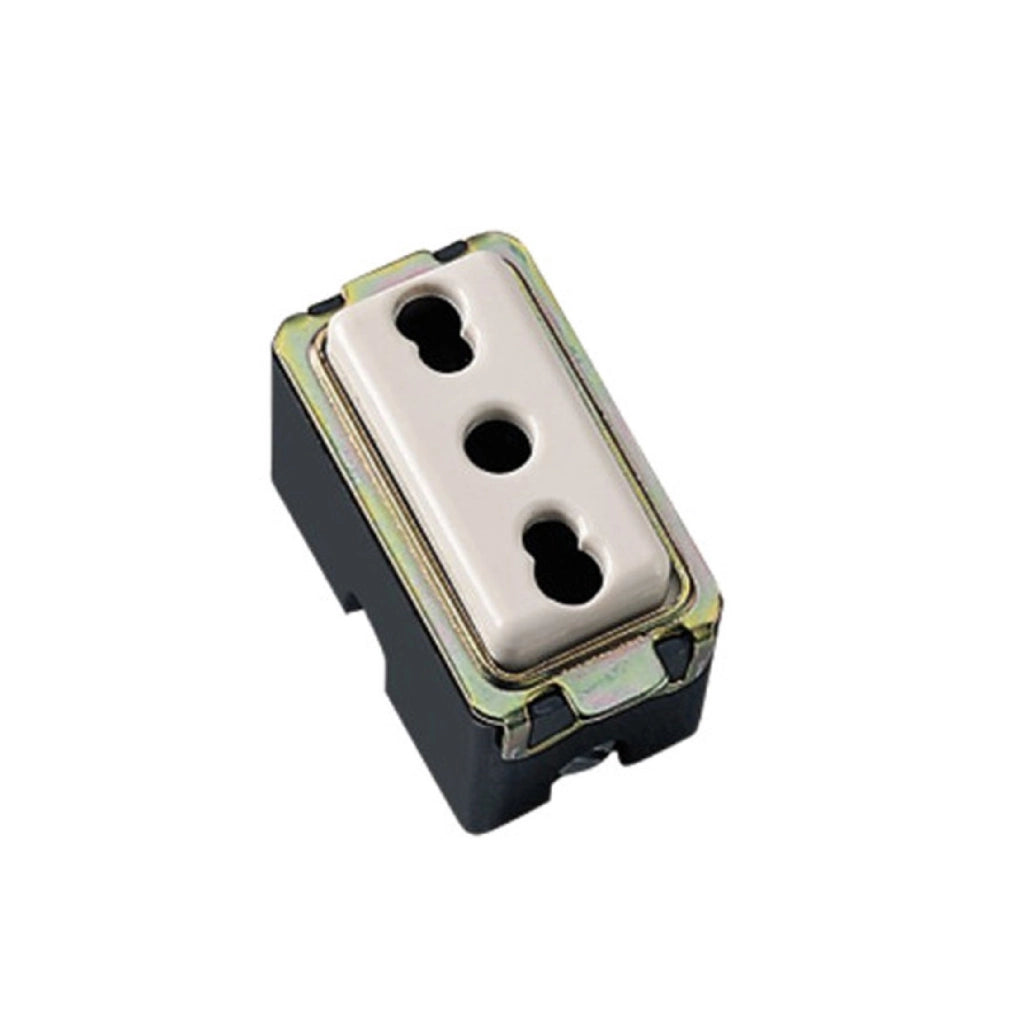 Presa bivalente 10/16A tipo Magic compatibile Ticino Bticino