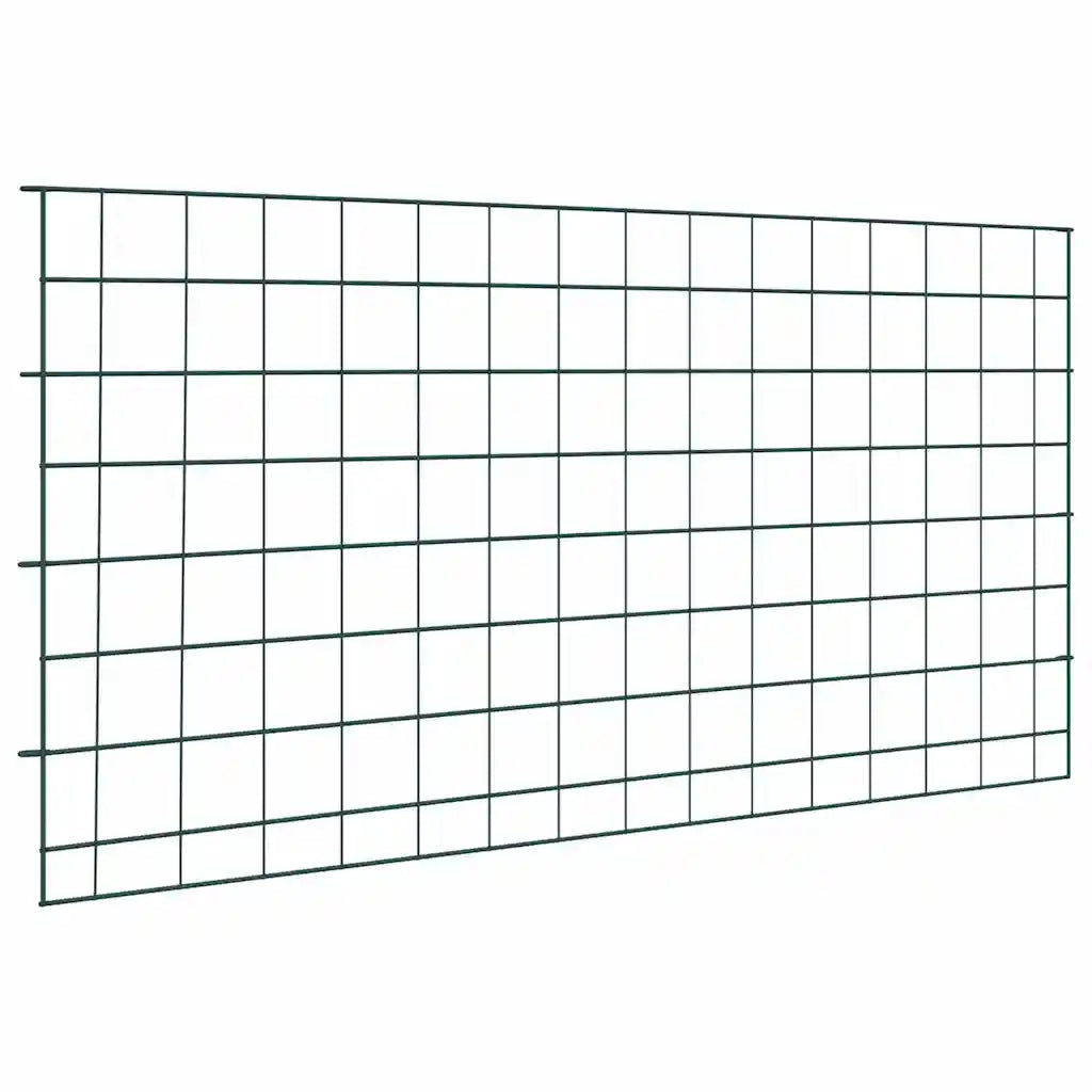 Set di Recinzione per Stagno 5 pz Verde 100 x 50 cm Acciaio