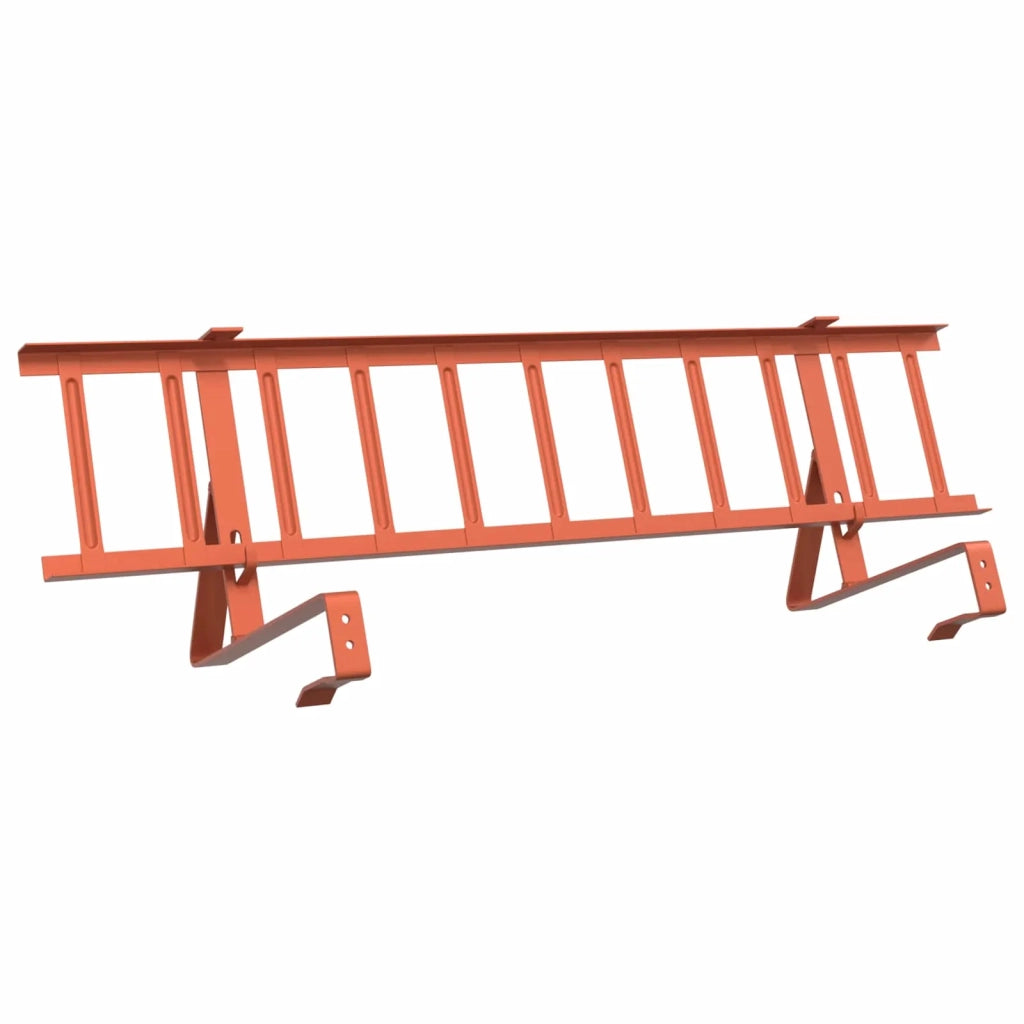 Guardia per neve sul tetto Rosso 800 x 29,5 x 34,5 cm Acciaio CFW6220641
