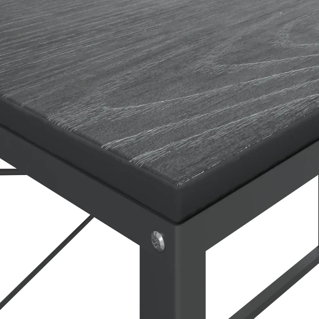 Scrivania per Computer Nera 110x60x70 cm in Legno Multistrato 30208