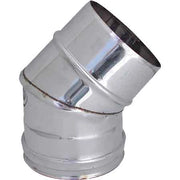 GOMITO A 45  ° PER CANNE FUMARIE  EE ? 150 mm
