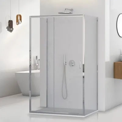 Box doccia 3 lati 70x110x70 con porta scorrevole trasparente  Tay