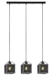 Rabalux Samilo lampada a sospensione 3xE27 nera 120cm