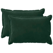 Federa 2 pcs HOUTEN Verde Scuro 30 x 50 cm Velluto 916077