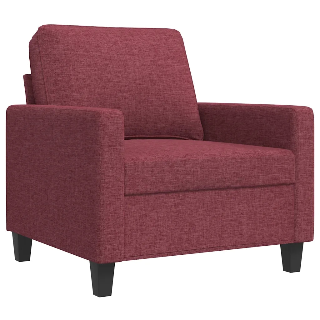Poltrona | Sedia Relax Rosso Vino 60 cm in Tessuto