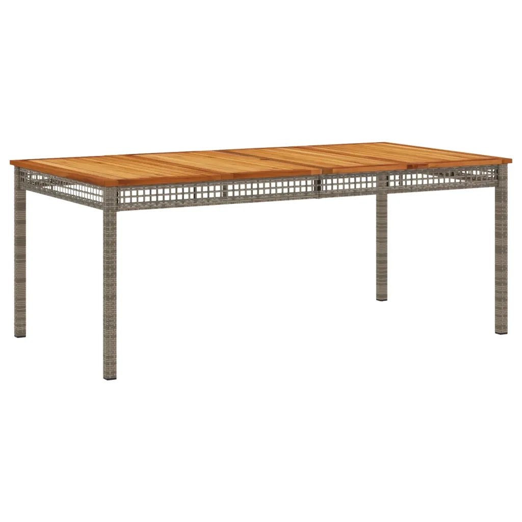 Set da Pranzo da Giardino 7 pz con Cuscini in Polyrattan Grigio 3213573