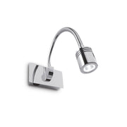 Applique Moderna Dynamo Metallo Cromo Flessibile Led 3W 4000K