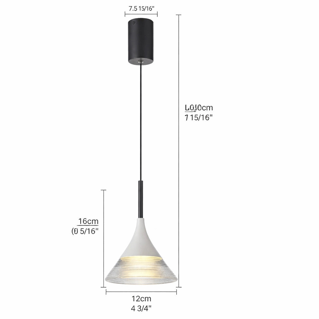 LAMPADA SOSPENSIONE LED 4W REGOLABILE 3 COLORI 3000K 4000K 6000K 400LM LP014
